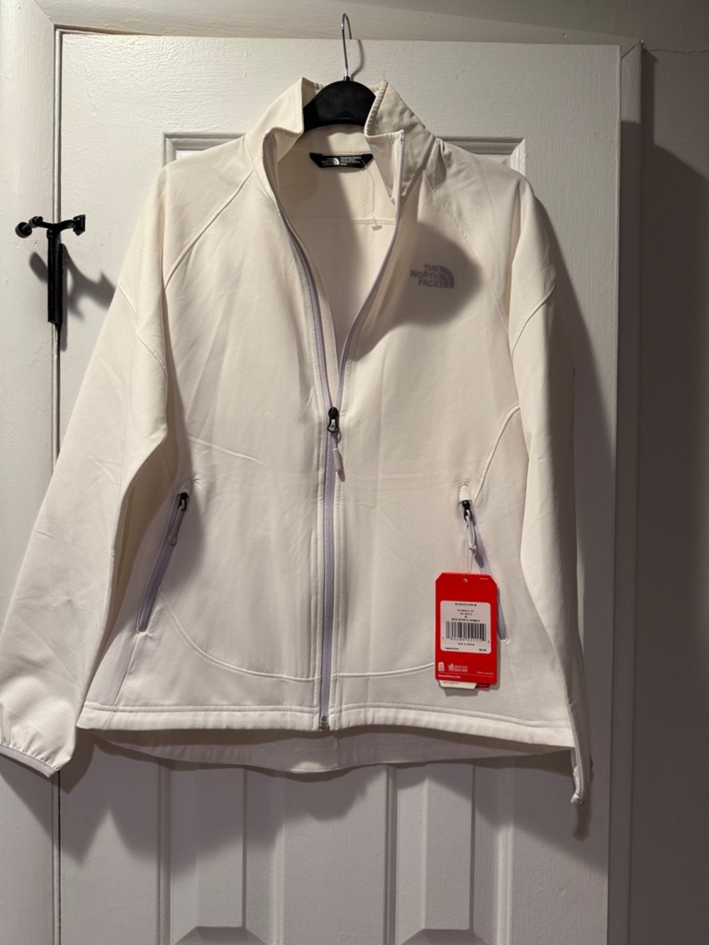 The North Face Women's Cream Full-Zip Soft Shell Jacket